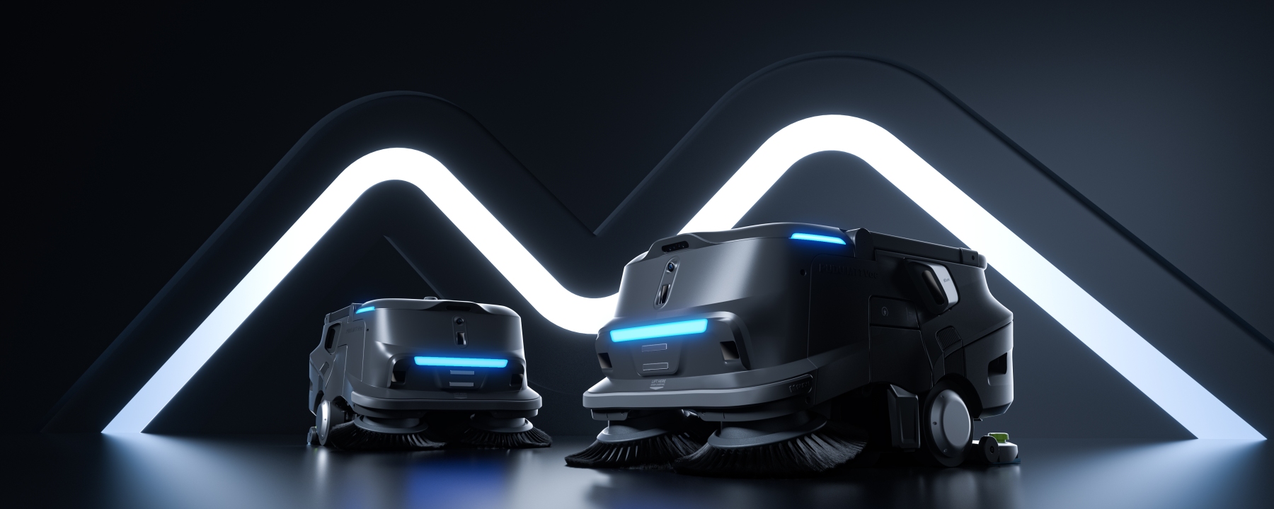 Robot de nettoyage autonome PUDU MT1 pour grandes surfaces industrielles